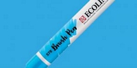 Markere acuarelabile Talens Ecoline Brush Pen - SKY BLUE CYAN