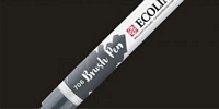 Markere acuarelabile Talens Ecoline Brush Pen - DEEP GREY