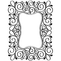 Placa embosare Scroll Frame, Darice