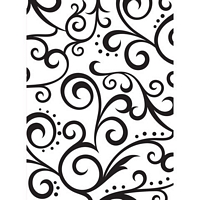 Placa embosare Scroll Background, Darice