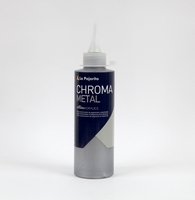 Culori vinilice extrafine Chroma Color, 200ml, La Pajarita - CCM-02 SILVER METAL