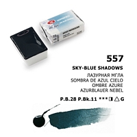 Culori acuarela extrafine White Nights Watercolour Pan 2.5ml - 557 Sky-blue shadows