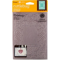 Anna Griffin Embossing Folder, Calligraphy Frame, Provocraft