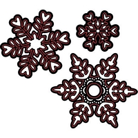 Matrita Embossing Essentials Snowflakes, 3buc, Darice