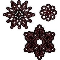 Matrita Embossing Essentials Snowflakes 3, 3buc, Darice