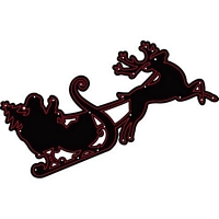 Matrita Embossing Essentials Sleigh and Reindeer, Darice