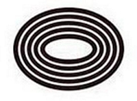 Matrita Embossing Essentials Nesting Ovals, 5buc, Darice