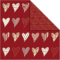 Hartie scrapbooking 12x12in, 120g, Copenhagen, Hearts, Vivi Gade