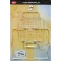 Blocuri acrilice transparente, set 3 buc, Viva Decor