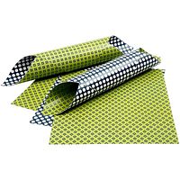 Hartie scrapbooking imprimata fata-verso, 12x12in, 120g, 1 buc, London, Green leafs Dots, Vivi Gade