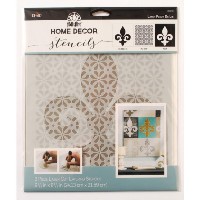 Sablon decorativ 24x21cm fleur de lis, Plaid