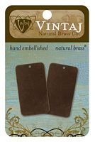 Vintaj Alterred Blank, alama, 2 buc, 40x23mm - Large Rectangle