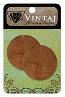 Vintaj Artisan Copper, cupru, 2 buc, 33.5mm - Large Circle