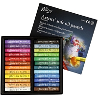 Pasteluri de ulei Gallery Oil Pastels, asortate, set 24buc, Mungyo