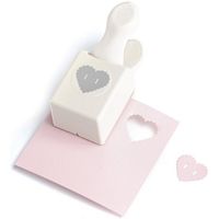 Perforator Medium Double Heart Button, 2.5 cm, Martha Stewart