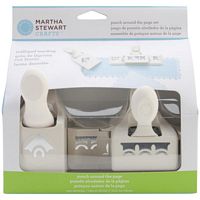 Set perforatoare margine si colt Scallop Teardrop, Martha Stewart