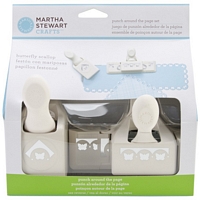 Set perforatoare margine si colt Butterfly Scallop, Martha Stewart