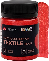 Culori acrilice pentru textile, 50ml, Decola - Red pearl 331