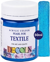 Culori acrilice pentru textile, 50ml, Decola - Blue pearl 513