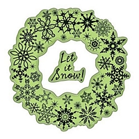 Stampile cauciuc, Snowflake Wreath, Inkadinkado