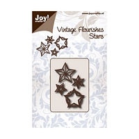 Matrita decupare vintage flourishes sterren, Joy Crafts