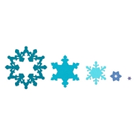 Matrita Sizzix Framelits, 3buc, Snowflakes