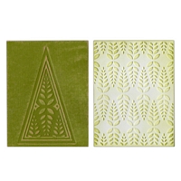 Placa embosare Sizzix Textured Impressions, Winter Leaves