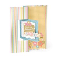 Matrita Sizzix Framelits Card, Square Flip-its #2, set 12 buc.