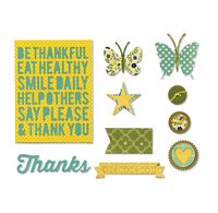 Matrita Sizzix Thinlits, Be Thankful, 10buc