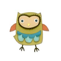 Matrita Sizzix Thinlits, Owl, set 9 buc