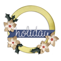 Matrita Sizzix Bigz L, Wreath, Banner, Holly, Poinsettia