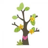 Matrita Sizzix Bigz Tree Flower, Heart, Leaves