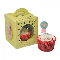 Matrita Sizzix Thinlits Plus Box Cupcake, 18buc