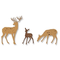 Matrita Sizzix Thinlits Woodland Deer, 6 buc