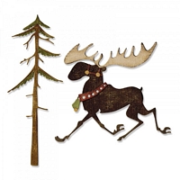 Matrite Sizzix Thinlits Merry Moose, 7 buc