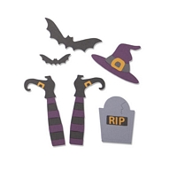 Matrita Sizzix Thinlits Spooky Witch, 9buc