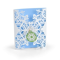 Matrita Sizzix Thinlits Card Wrap, Snowflake, 4buc