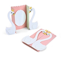 Matrita Sizzix Thinlits Set 6buc Card Swan Fold-a-Long