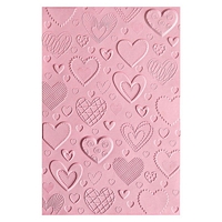 Placa embosare Sizzix 3-D Textured Impressions Embossing Folder Hearts