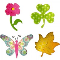 Matrita Sizzix Bigz Butterfly, Flower, Leaf, Shamrock