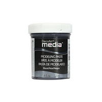 Pasta modelaj, negru, 4oz, Media, DecoArt