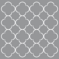 Sablon decorativ Mod Quatrefoil, 12x12in, DecoArt