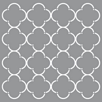 Sablon decorativ Mod Quatrefoil, 12x12in, DecoArt