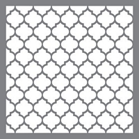 Sablon decorativ Classic Quatrefoil 12x12in, Americana Decor, DecoArt