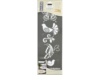 Sablon decorativ Americana 6x18in, Birds Butterflies, Decoart