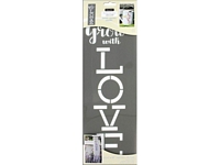 Sablon decorativ Americana 6x18in, Love, Decoart