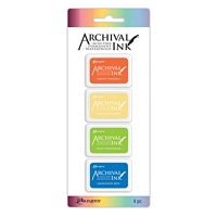 Tusiere Archival Mini Ink Pads Kit 3, set 4 buc, Ranger Ink