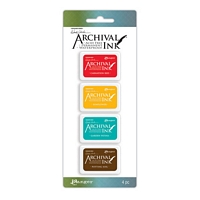 Tusiere Wendy Vecchi Archival Mini Ink Pad Kit 1, set 4 buc, Ranger Ink