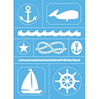 Sablon Stick-On Anchors Away, 8x11in, DecoArt