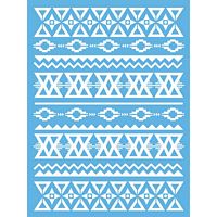 Sablon decorativ Aztec Pattern, 6x8in, Americana Decor, DecoArt